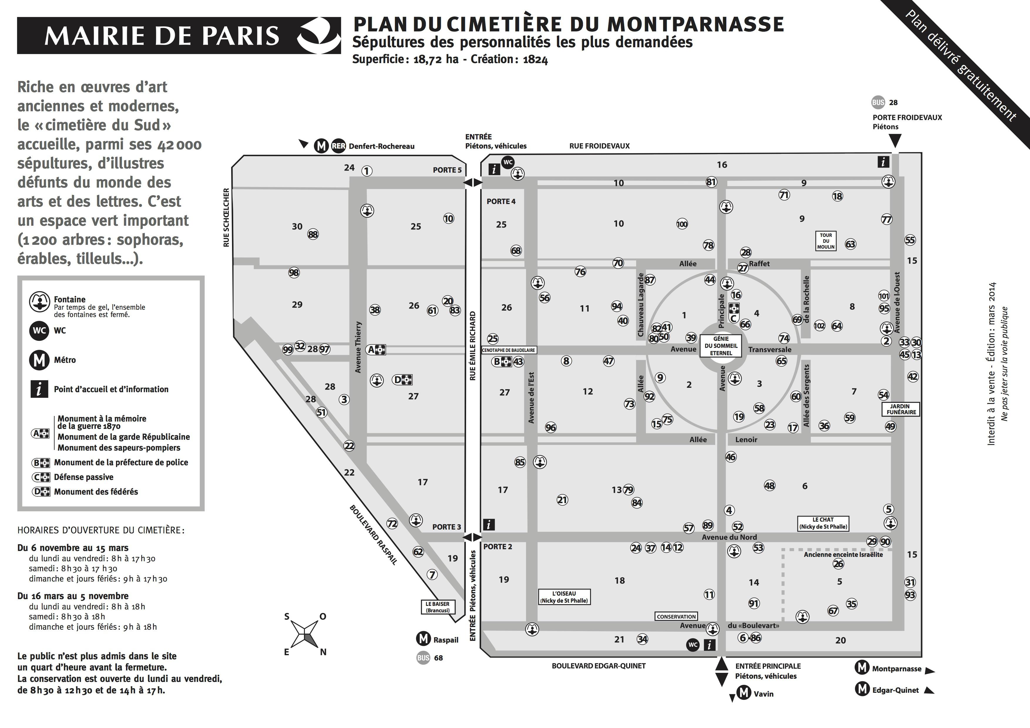 Photo Agence Cridel Paris 14 cimetiere du montparnasse